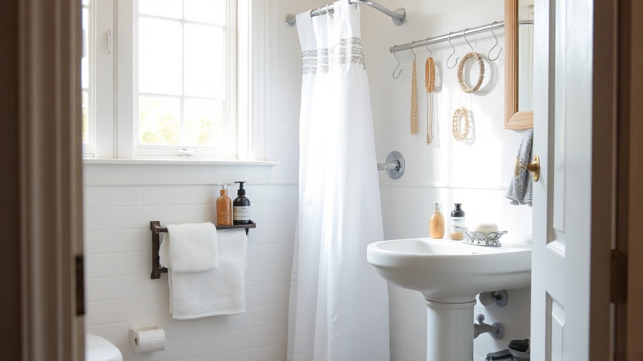 Utilize Shower Curtain Rings for Accessories