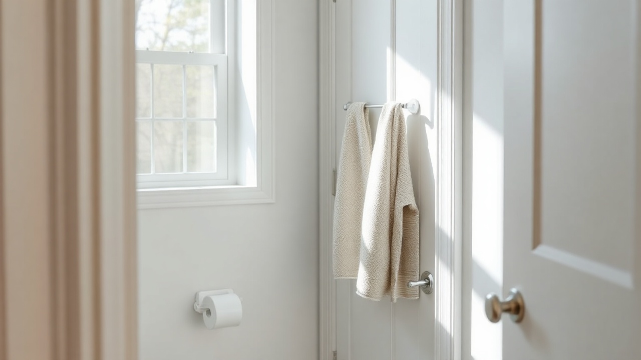 Hang a Towel Bar on the Back of the Door