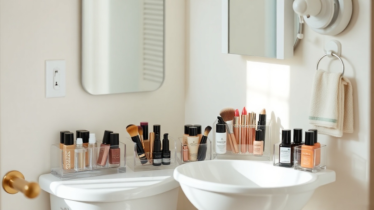 Set Up a Makeup Station with Acrylic Organizers